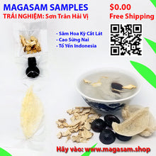 Load image into Gallery viewer, SAMPLE TRẢI NGHIỆM: Gồm có Tổ Yến, Lộc Giác Giao, và Nhân Sâm Hoa Kỳ